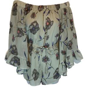 Hint Of Blush Floral Romper